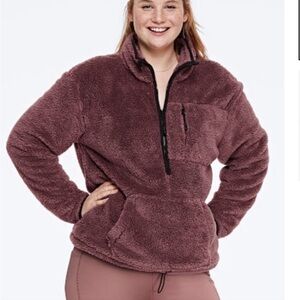 Victoria's Secret Pink Teddy Jacket cocoa